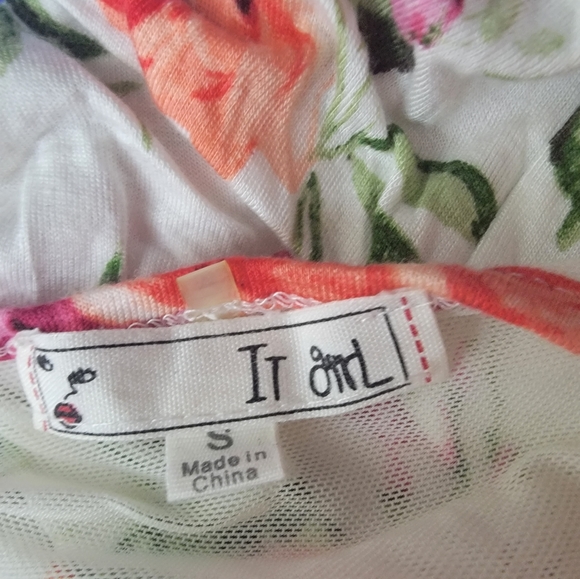 White floral knit shirt - Picture 5 of 5